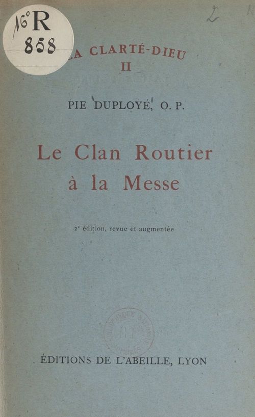 Couverture ebook de Le clan routier à la messe, de Pie Duploye
