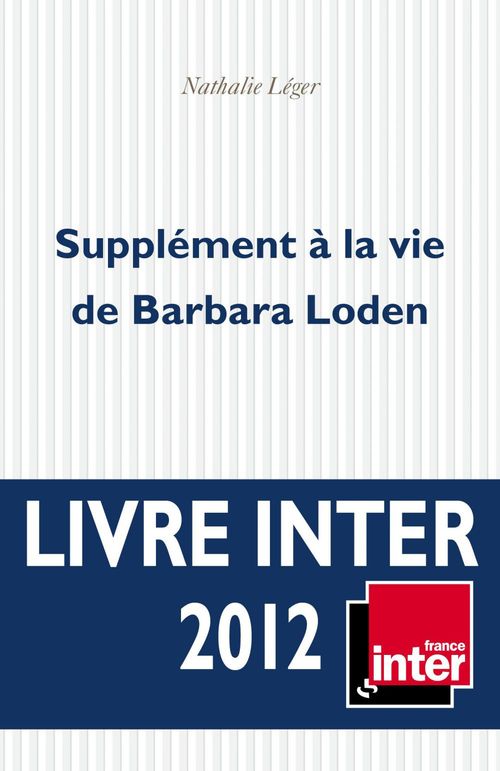 ebook cover of Supplément à la vie de Barbara Loden, by Nathalie Léger