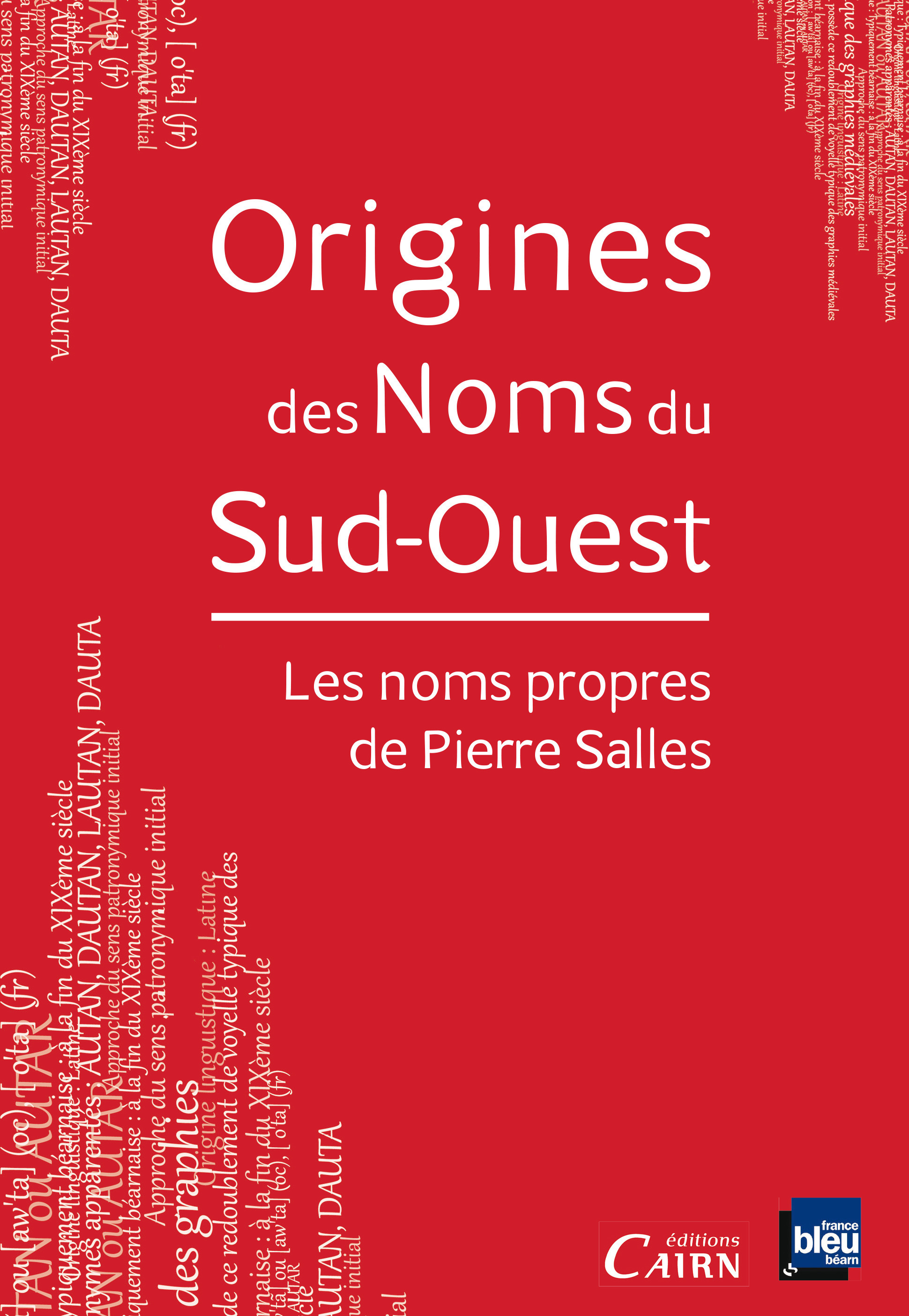 Couverture ebook de Origines des Noms du Sud-Ouest, de Pierre Salles