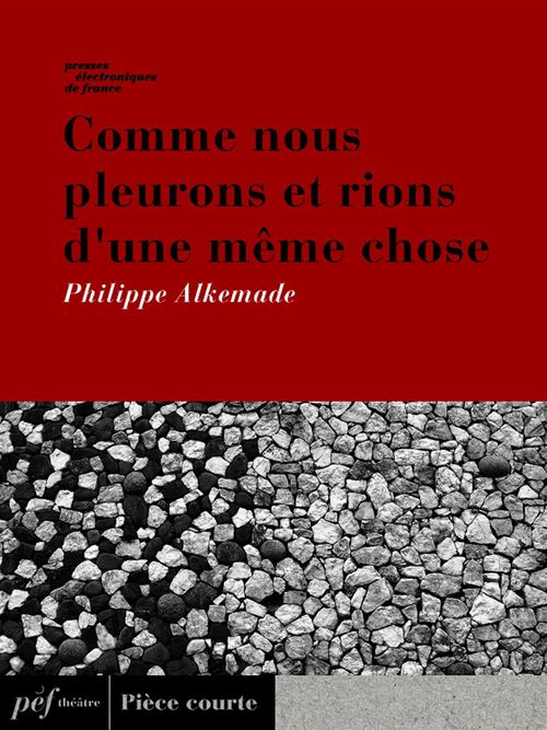 ebook cover of Comme nous pleurons et rions d'une même chose, by Philippe Alkemade