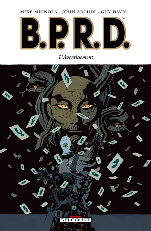 ebook cover of BPRD T09 - L'Avertissement, by John Arcudi, Guy Davis, Mike Mignola
