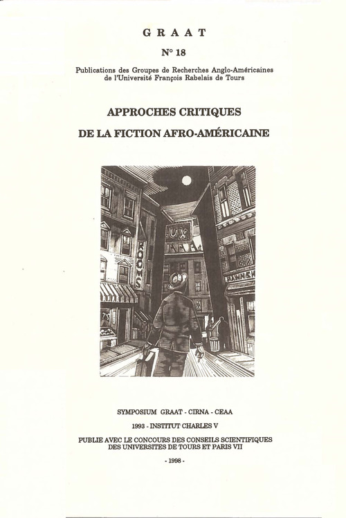 Couverture ebook de Approches critiques de la fiction afro-américaine, de