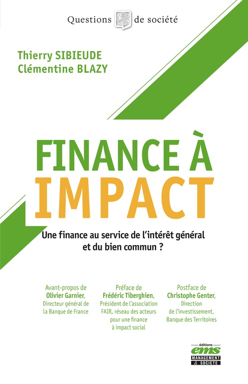 Couverture ebook de Finance à impact, de Clémentine Blazy, Thierry Sibieude