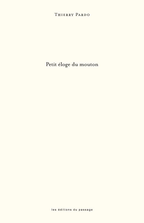 Couverture ebook de Petit éloge du mouton, de Thierry Pardo
