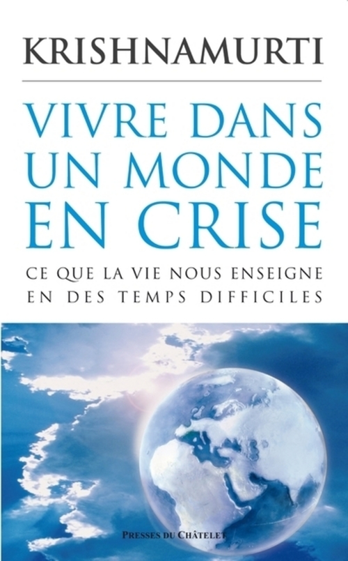 Couverture ebook de Vivre dans un monde en crise, de Krishnamurti