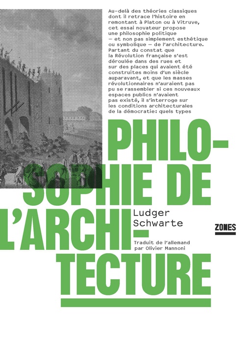ebook cover of Philosophie de l'architecture, by Ludger Schwarte