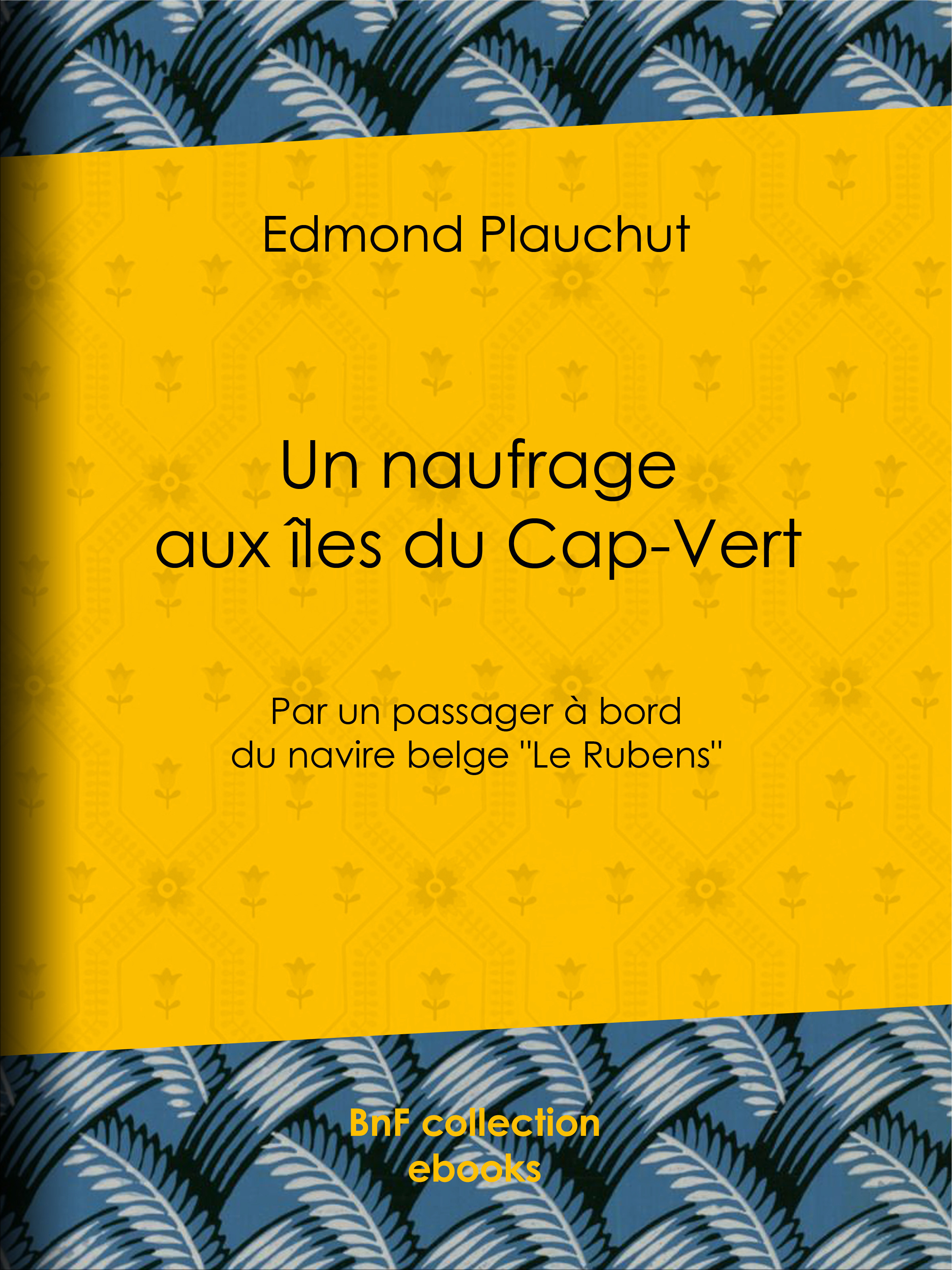 ebook cover of Un naufrage aux îles du Cap-Vert, by Edmond Plauchut