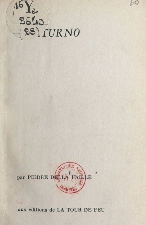 ebook cover of Volturno, by Pierre Della Faille