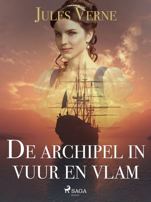 ebook cover of De archipel in vuur en vlam, by Jules Verne
