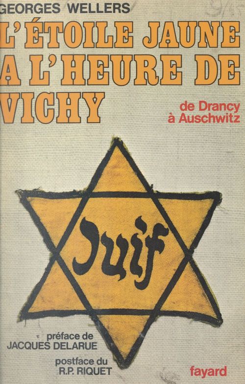 ebook cover of L'étoile jaune à l'heure de Vichy, by Georges Wellers