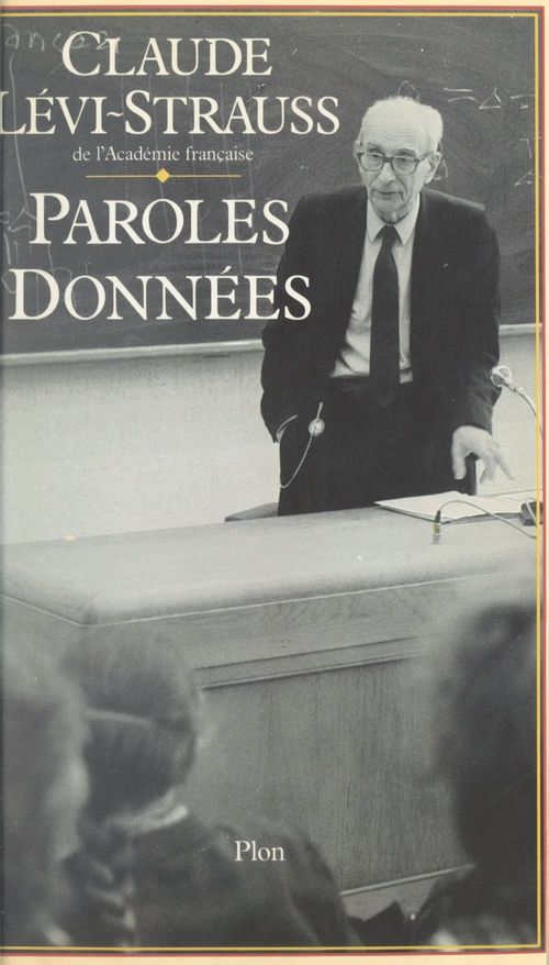 Couverture ebook de Paroles données, de Claude Lévi-Strauss