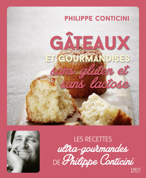Couverture ebook de Gâteaux sans gluten et sans lactose, de Philippe Conticini