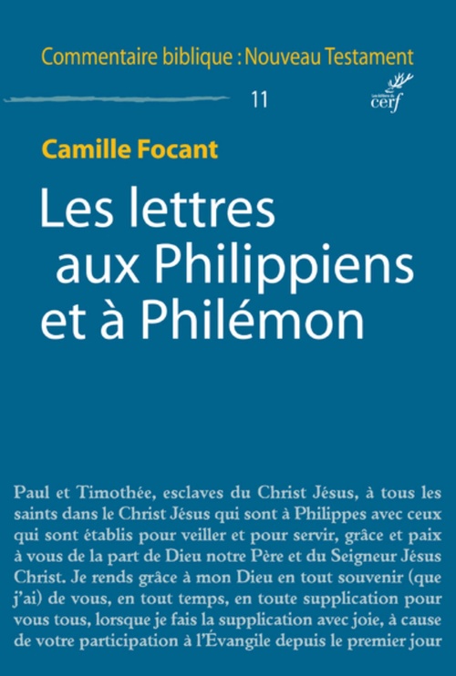 ebook cover of LES LETTRES AUX PHILIPPIENS ET À PHILÉMON, by Camille Focant