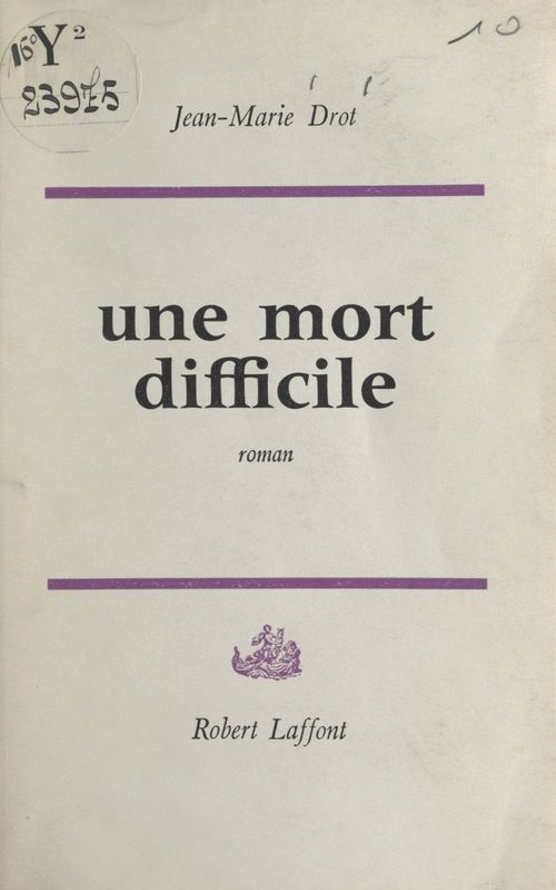ebook cover of Une mort difficile, by Jean-Marie Drot
