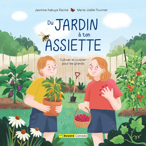 Couverture ebook de Du jardin à ton assiette, de Jasmine Kabuya Racine