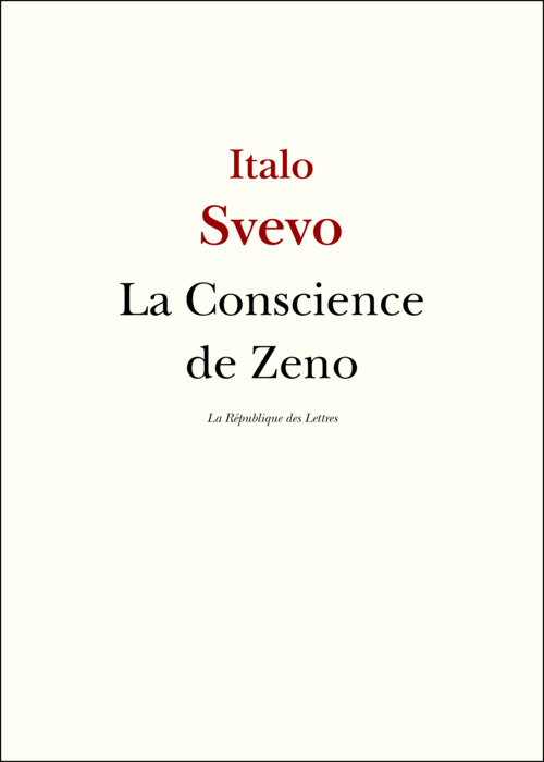 ebook cover of La Conscience de Zeno, by Italo Svevo