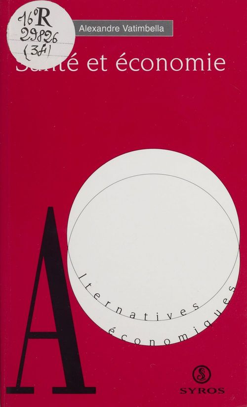 Couverture ebook de Santé et économie, de Alexandre Vatimbella
