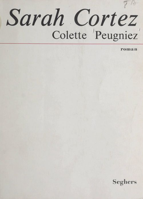 ebook cover of Sarah Cortez, by Colette Peugniez