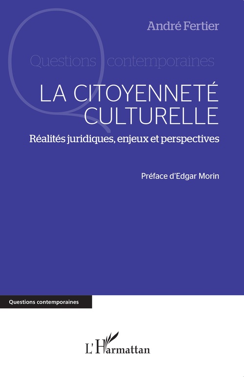 Couverture ebook de La citoyenneté culturelle, de André Fertier