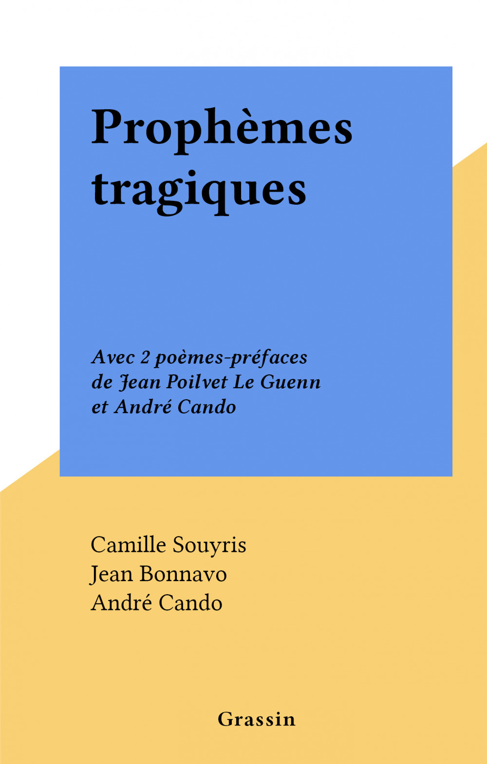 Couverture ebook de Prophèmes tragiques, de Camille Souyris