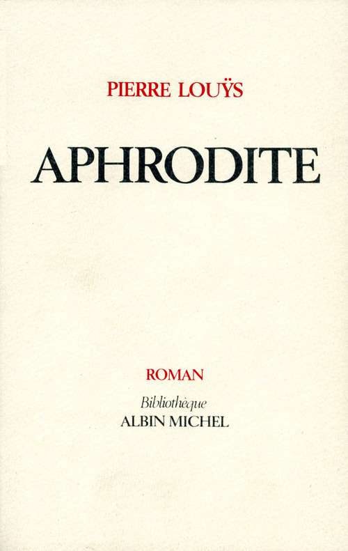 Couverture ebook de Aphrodite, de Pierre Louÿs