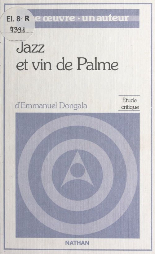 ebook cover of Jazz et vin de palme, de Emmanuel Boundzéki Dongala, by Jean-Jacques Séwanou Dabla