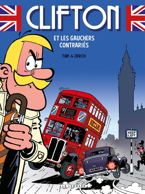 Couverture ebook de Clifton - Tome 22 - Clifton et les gauchers contrariés, de Zidrou, Turk