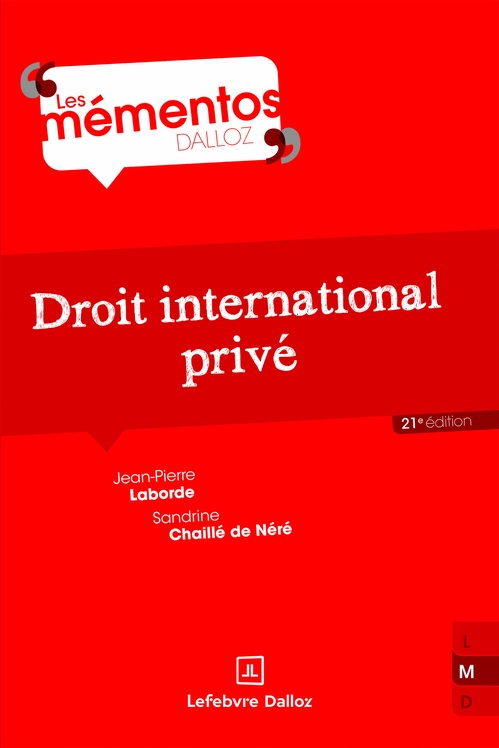ebook cover of Droit international privé 21ed, by Sandrine Sana-chaillé de néré, Jean-pierre Laborde