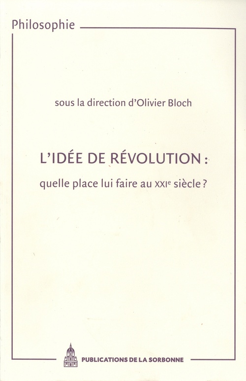 ebook cover of L´idée de révolution : quelle place lui faire au XXIe siècle ?, by Olivier Bloch