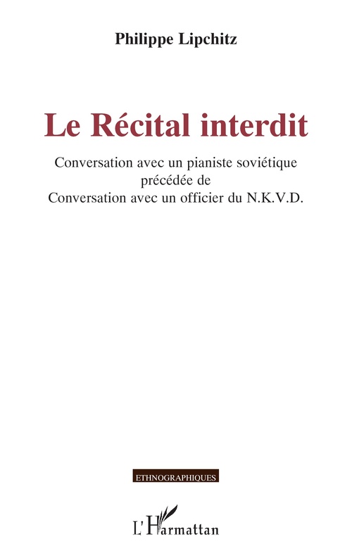 Couverture ebook de Le Récital interdit, de Philippe Lipchitz
