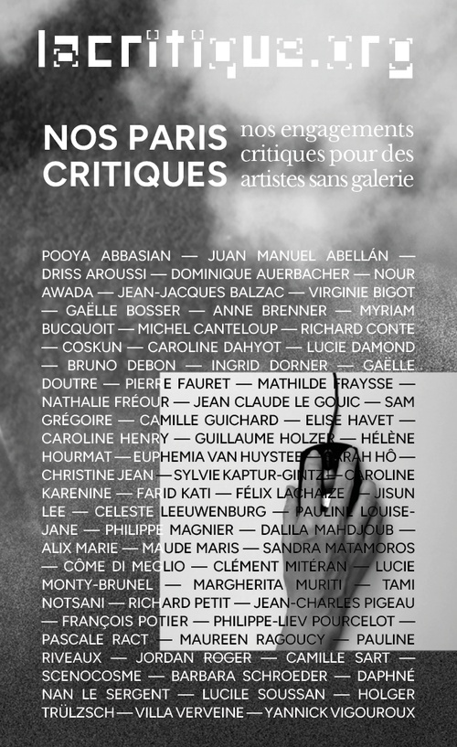 Couverture ebook de Nos paris critiques, de Christian Gattinoni