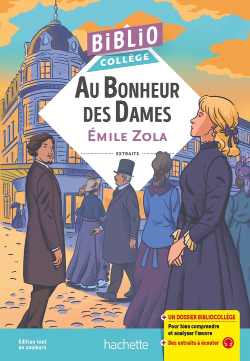 ebook cover of BiblioCollège - Au bonheur des dames, Zola, by Émile Zola