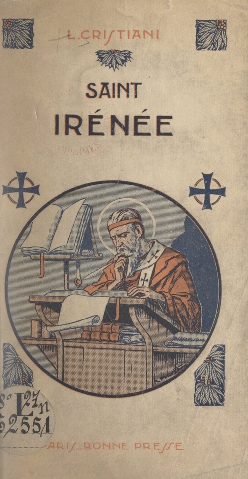 Couverture ebook de Saint Irénée, de Léon Cristiani