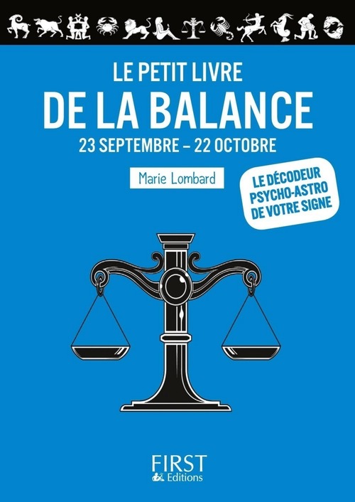 Couverture ebook de Petit Livre de la - Balance, de Marie Lombard