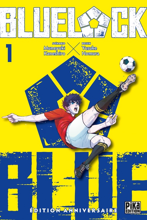 Couverture ebook de Blue Lock T01 - Édition anniversaire, de Yusuke Nomura