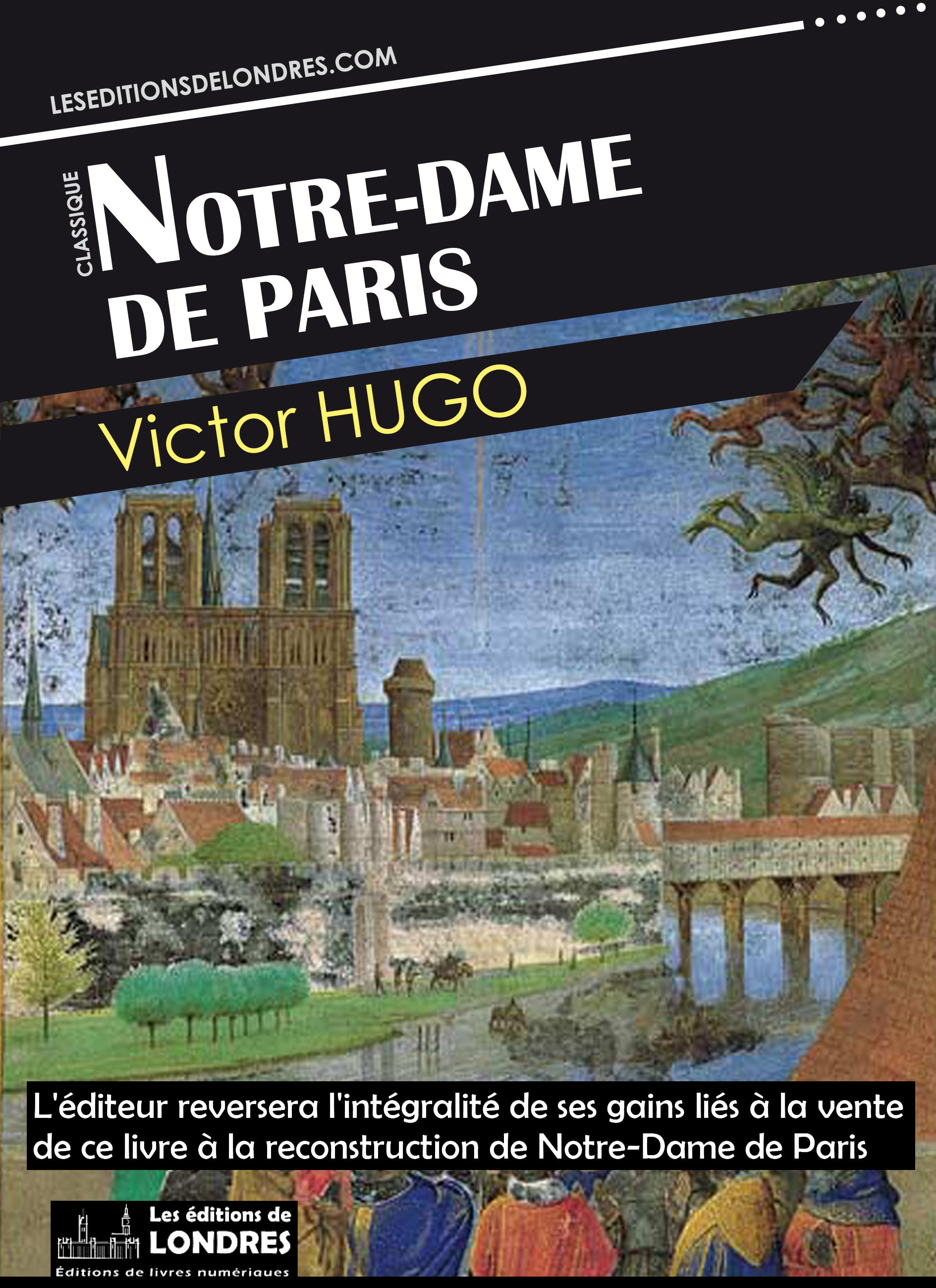 ebook cover of Notre-Dame de Paris, by Victor Hugo