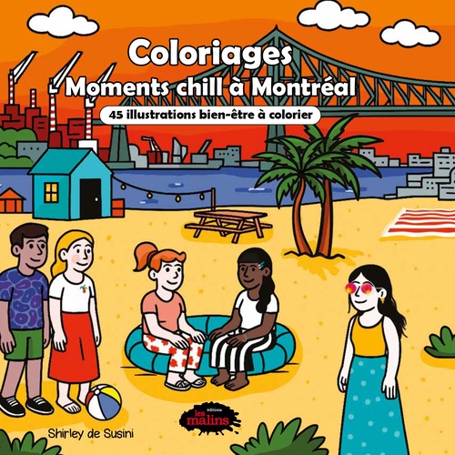 Couverture ebook de Coloriages: Moments chill à Montréal, de Shirley De Susini