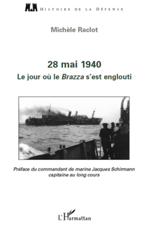 Couverture ebook de 28 mai 1940. Le jour où le Brazza s'est englouti, de Michèle Raclot