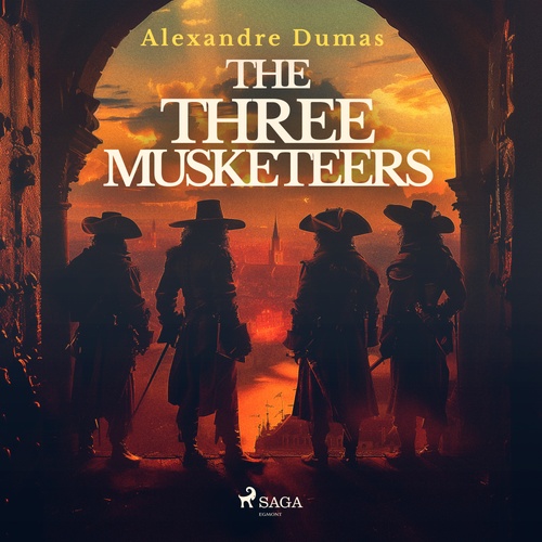 audiobook cover of The Three Musketeers, by Alexandre Dumas