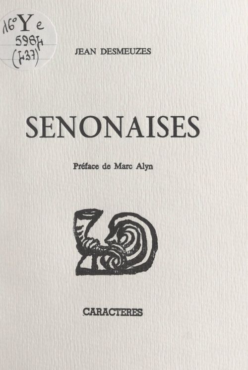 ebook cover of Senonaises, by Jean Desmeuzes
