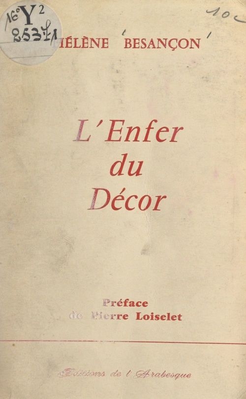 ebook cover of L'enfer du décor, by Helene Besancon