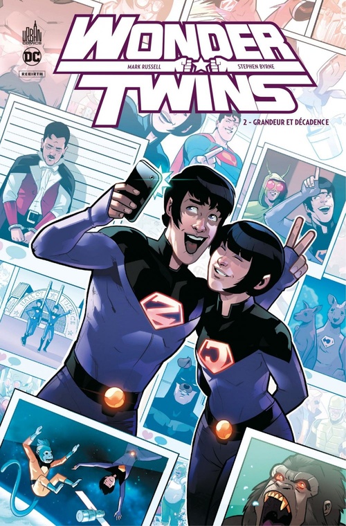 ebook cover of Wonder Twins - Tome 2 - Grandeur et décadence, by Mark Russell