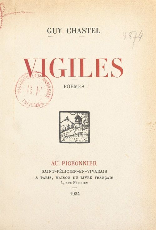 Couverture ebook de Vigiles, de Guy Chastel