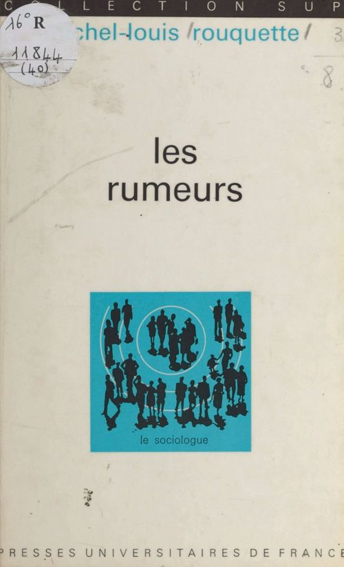Couverture ebook de Les rumeurs, de Michel-louis Rouquette