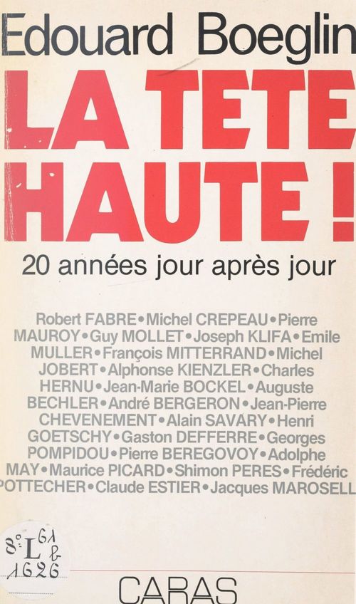 Couverture ebook de La tête haute, de Edouard Boeglin