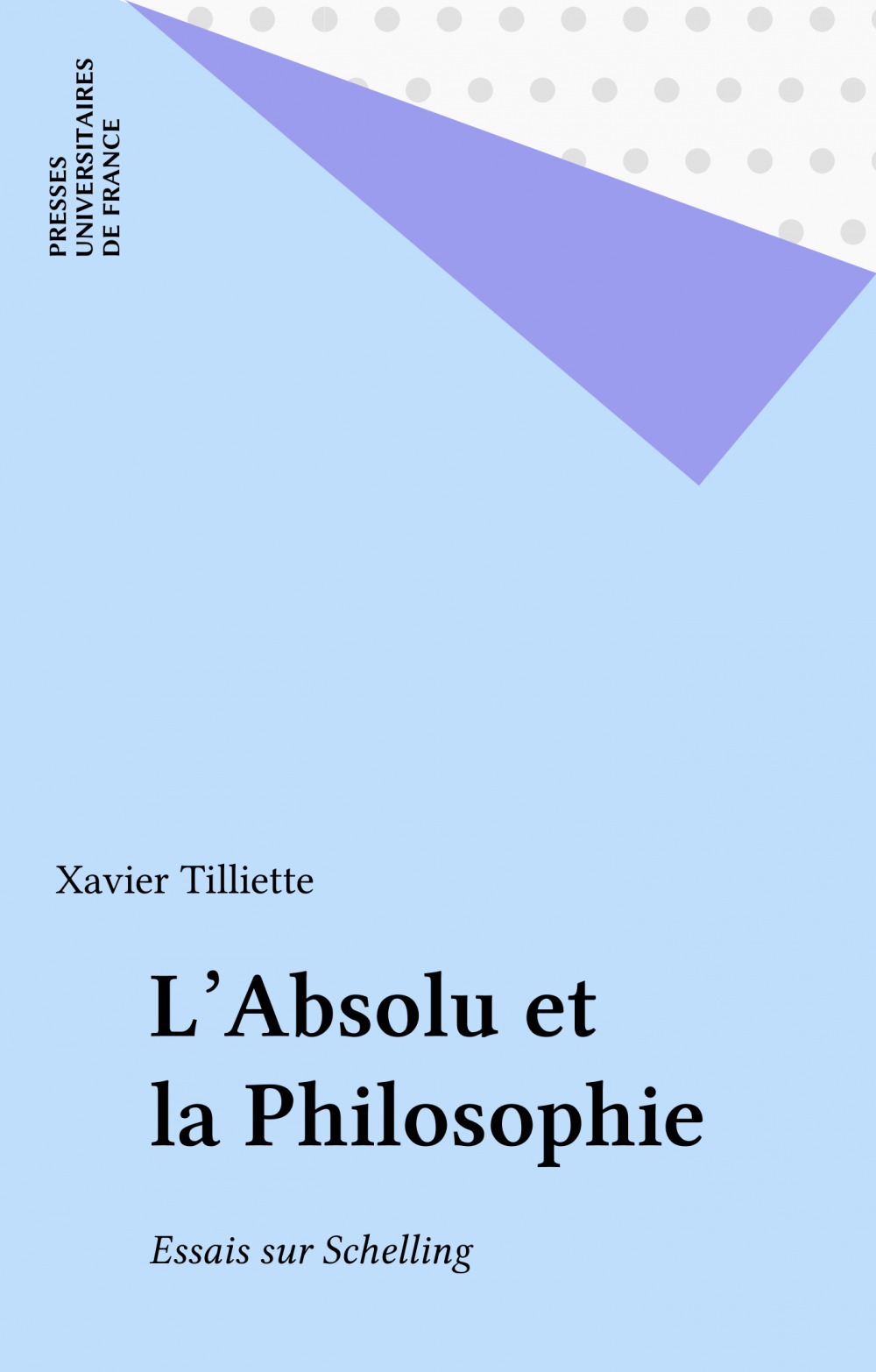 Couverture ebook de L'Absolu et la Philosophie, de Xavier Tilliette