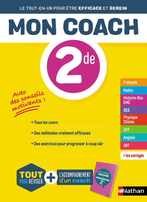 Couverture ebook de Mon Coach 2de, de Collectif