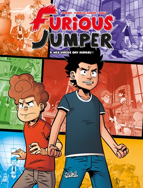 Couverture ebook de Furious Jumper T09 - Mes vidéos ont disparu !, de Furious Jumper, Jean-Christophe Derrien, Emmanuel Nhieu