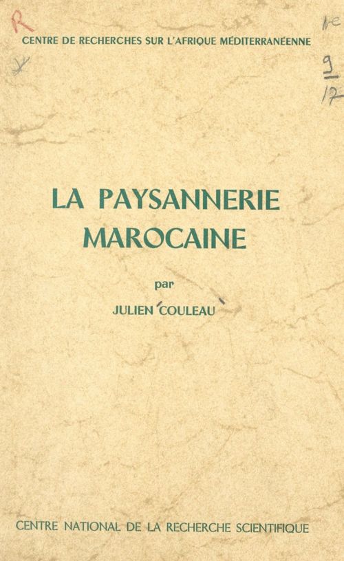 ebook cover of La paysannerie marocaine, by Julien Couleau