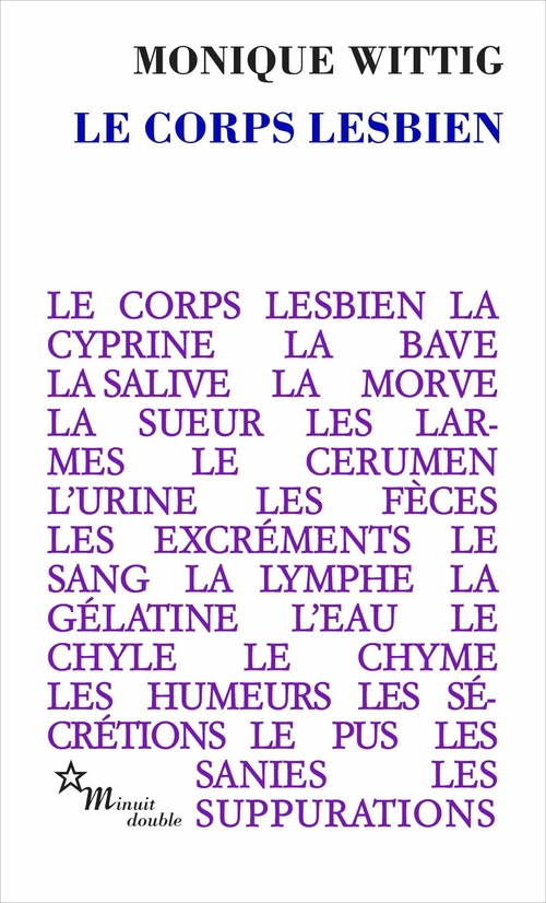 ebook cover of Le Corps lesbien, by Monique Wittig